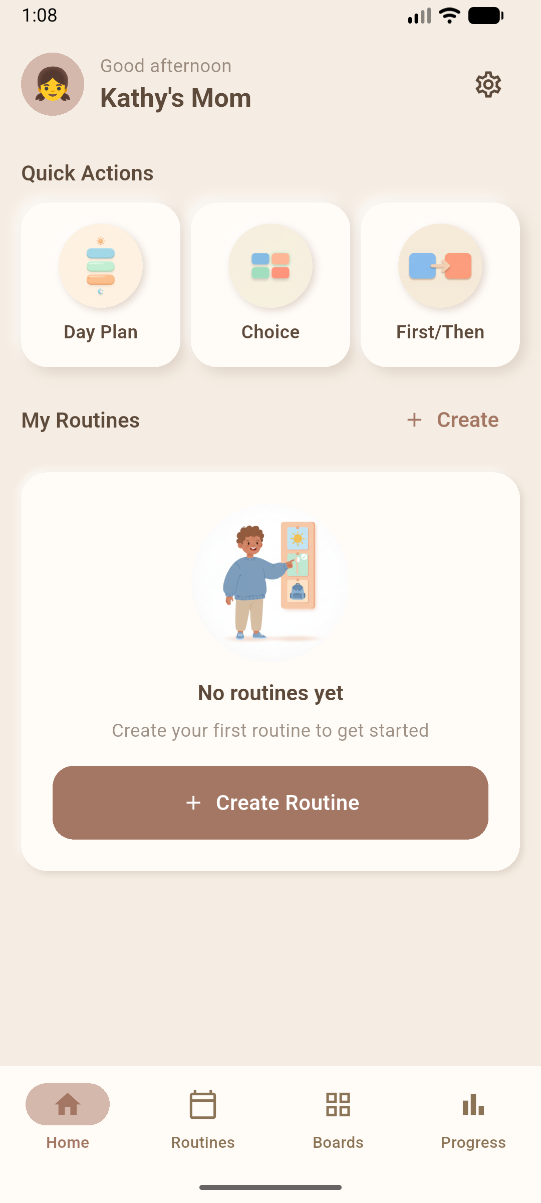 MyVisualRoutine app screenshot