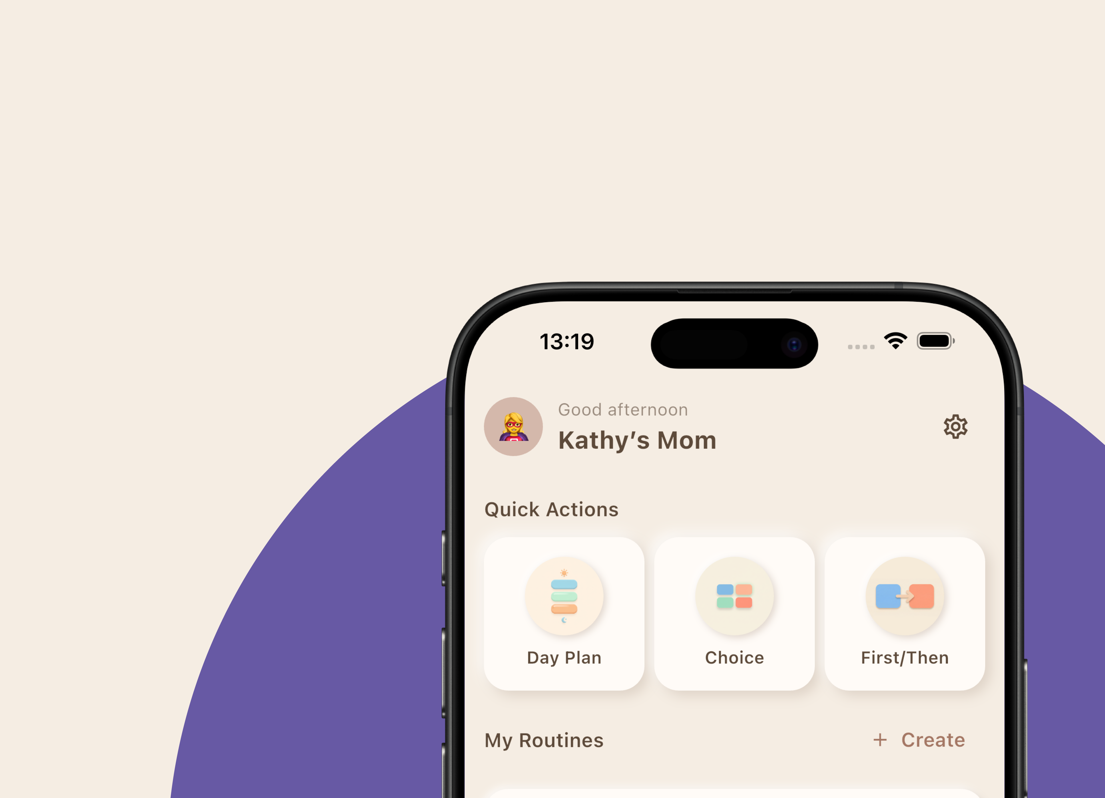 MyVisualRoutine app showing visual schedules, choice boards, and day plans for autism and special needs